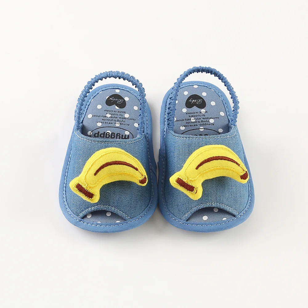 Детская обувь из искусственной кожи, мягкая хлопковая обувь для новорожденных, обувь для первых шагов для маленьких девочек, симпатичная нескользящая обувь с фруктами и цветами для девочек