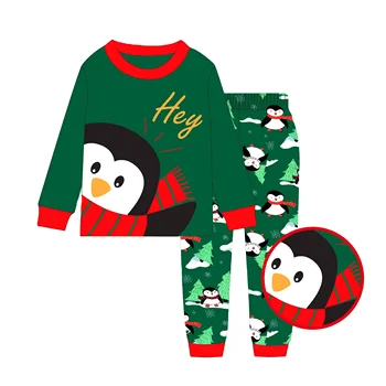Children pajamas Christmas suit big size 9-13Y pure cotton material soft and skin -friendly quality kids sleepwear 2 pcs