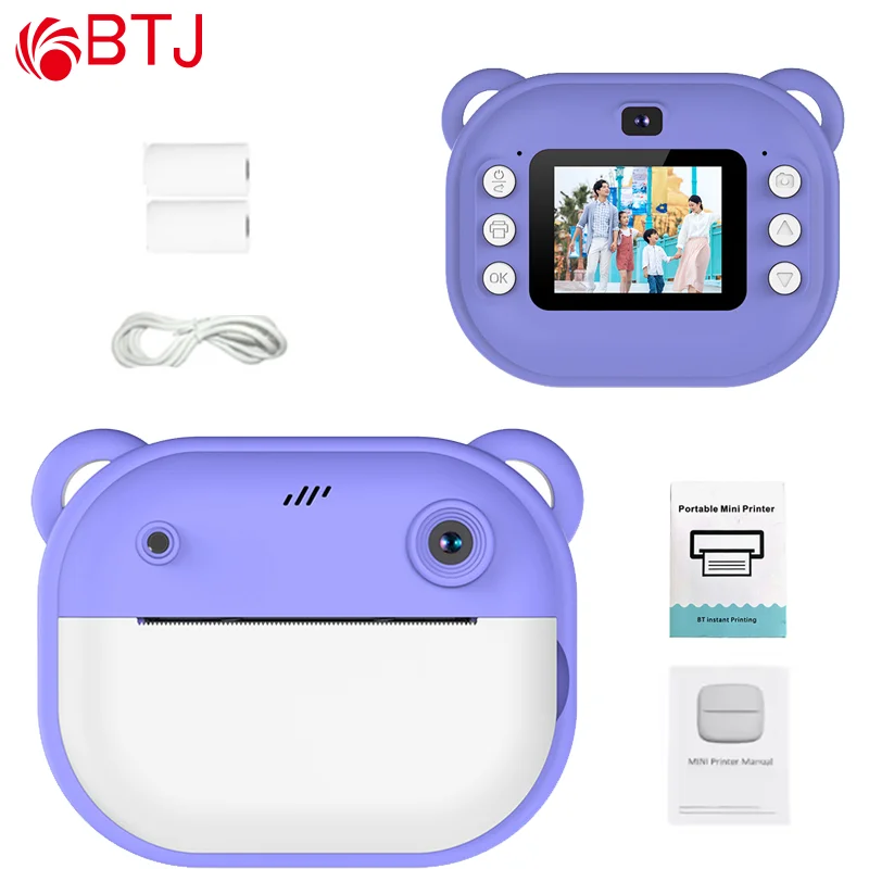 キッズHD 1080P 2400万画素ミニデジタルカメラインスタントプリント