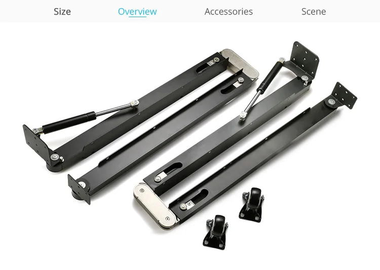 Topcent Down Fold Sliding Murphy Desk Hardware Furniture Space Saving