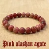 Pink Alashan Agate Bracelet