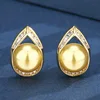 Boucles d'oreilles puces boules dorées