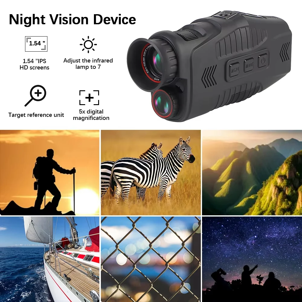 Enjoy Pretty Monocular Scope Device R11 1.54 HD TFT 10X Digital 300M Full Dark Viewing Outdoor Hunting Thermal Night Vision