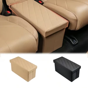 2026 Hot Style Exclusive Leather Rear Armrest Box with Lid Design Practical for BYD Leopard 8