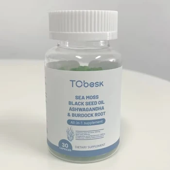 Customized Label Hair Supplement Seaweed Gummiesfor  Metabolism Boost Detoxifying and Healthier Skin and Hair