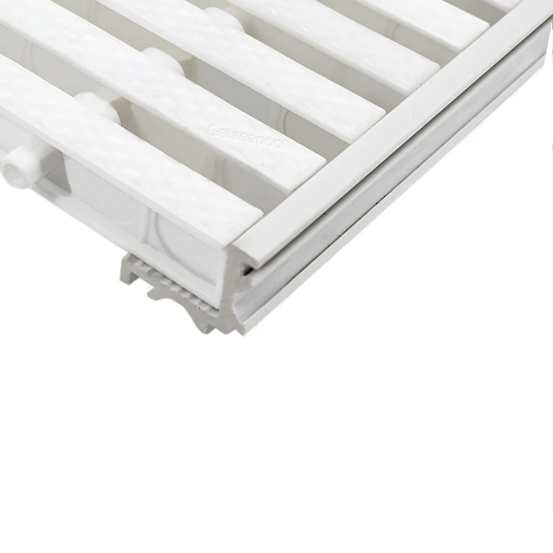 Factory Supply Plastic Guide Rail for Pool Drain Cover Swimming Pool Equipment Corner Fix Side for Overflow Grating