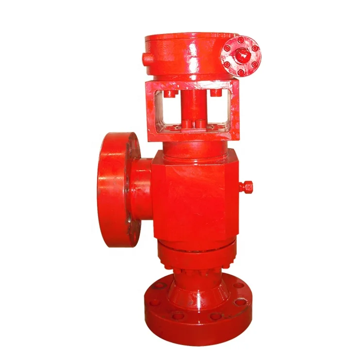 FACTORY DIRECTLY PROVIDE API 6A HIGH PRESSURE ANGLE THROTTLE VALVE /GEAR OPERATED ADJUSTABLE  CHOKE VALVE