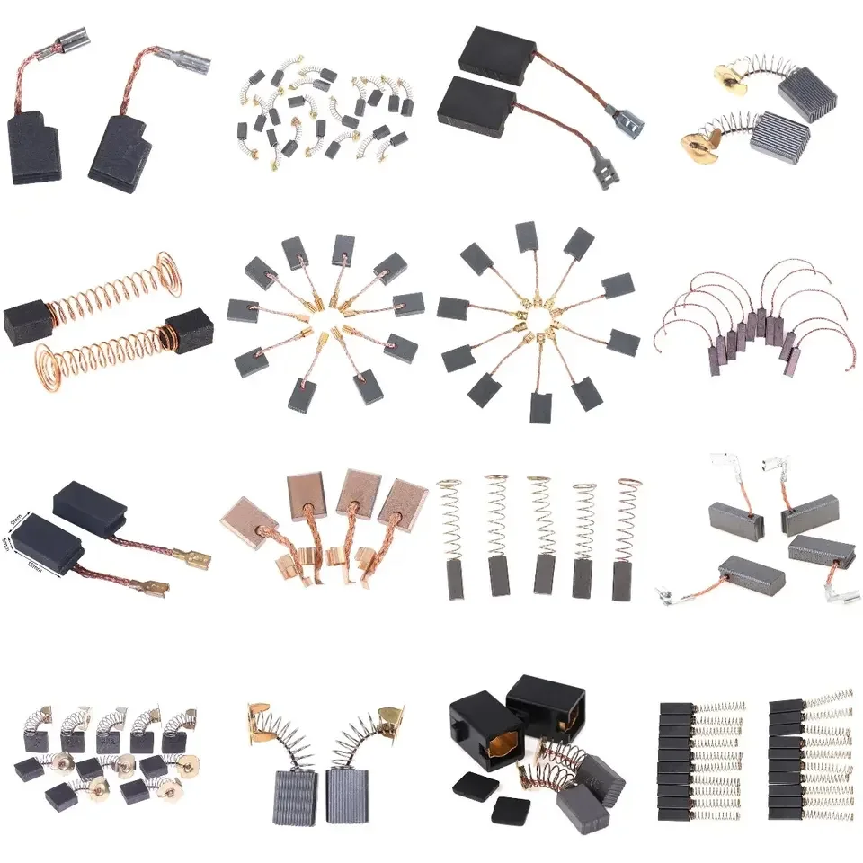 All Kinds Customized Power Tool Carbon Brushes 6v/9v/12v/18v/24v/48v