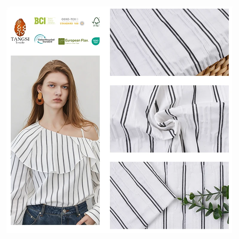 New Style Woven Fabric Cotton Poly Blended Fabric Yarn Dyed Fabric for  Clothes