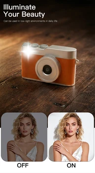 Mini Super Clear Reuse 8MP Screenless Digital Film Camera Portable 5 Filters Retro 4G Dslr Screenfree Digital Camera for Camping detail image