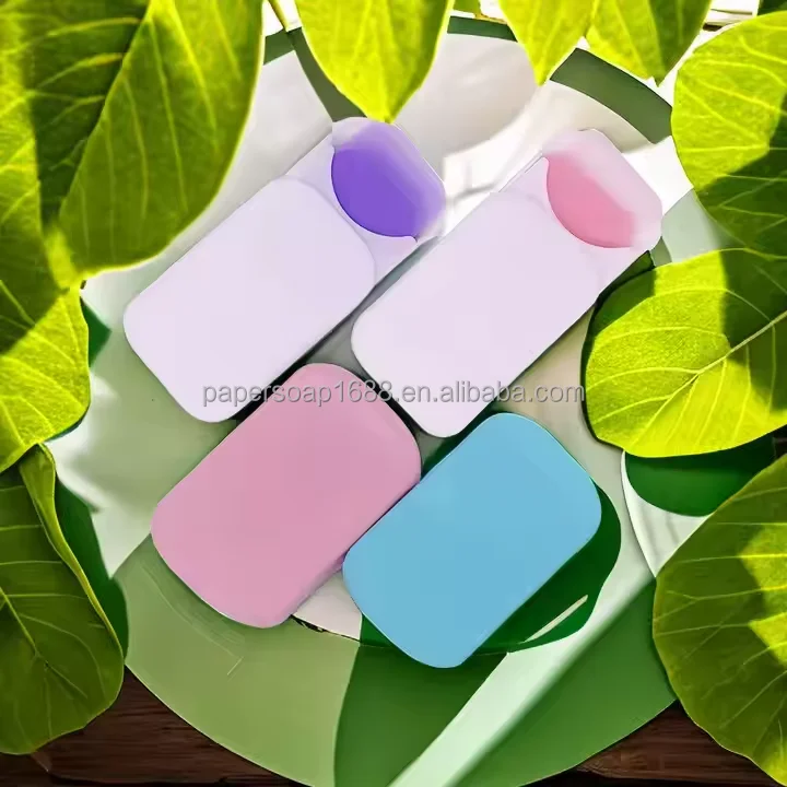 Customized Portable Hand Soap on the Go Disposable Outdoor Factory's Paper Sheets Conveniently Packaged Travel Size Convenience