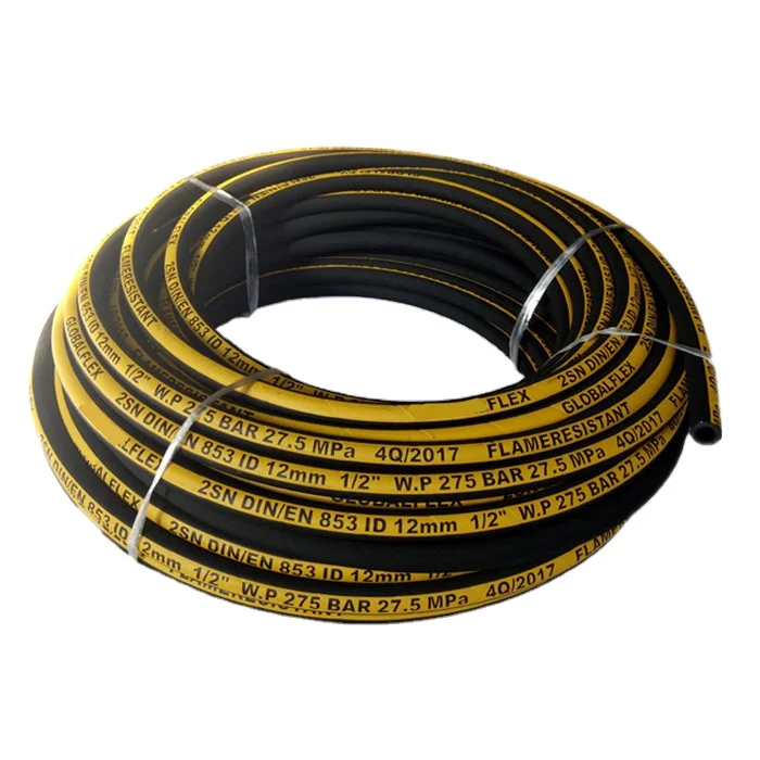 High Pressure Hydraulic Hose with Smooth Surface for Oil Delivery System