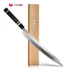 Sashimi Kiritsuke noir à 7 courbes