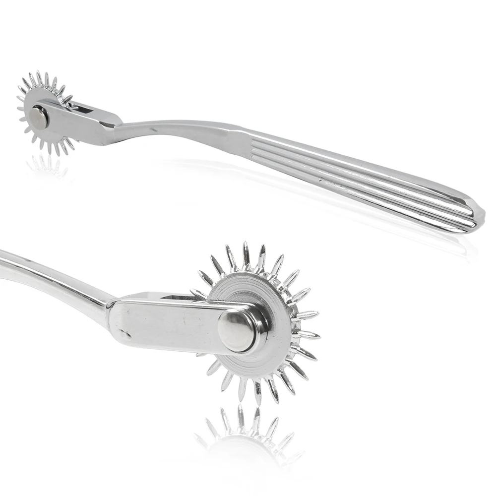 Stainless Steel Wheel Gear Roller - SM Roller Massage Tool for Fetish Slave  Roleplay