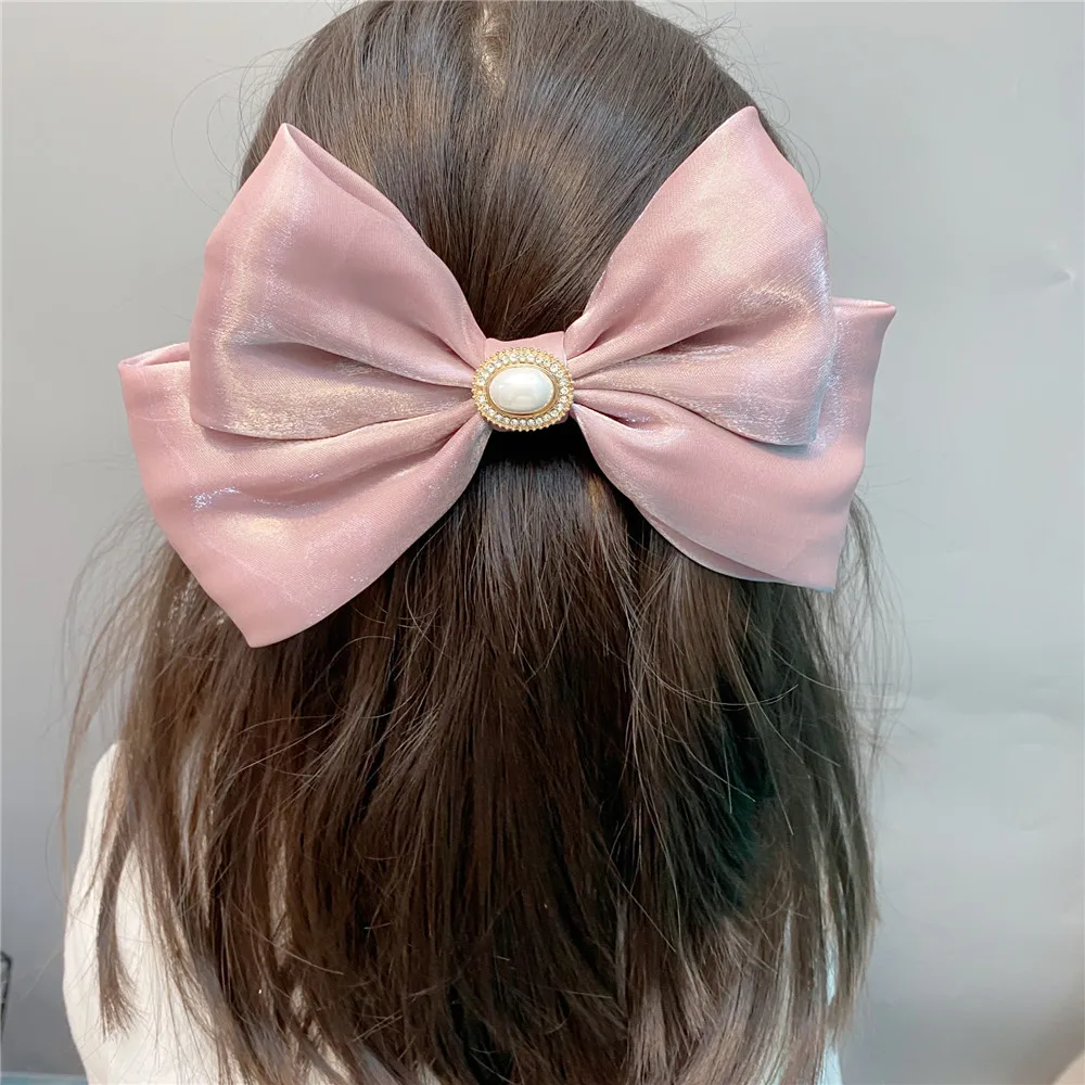 Luxury Brand LV Hair Accessories Women's Korean Style Letter Hair Hoops  Contrast Color Korean Edition Headband Bow Knot Double Layer Spring Clip  Top Clip