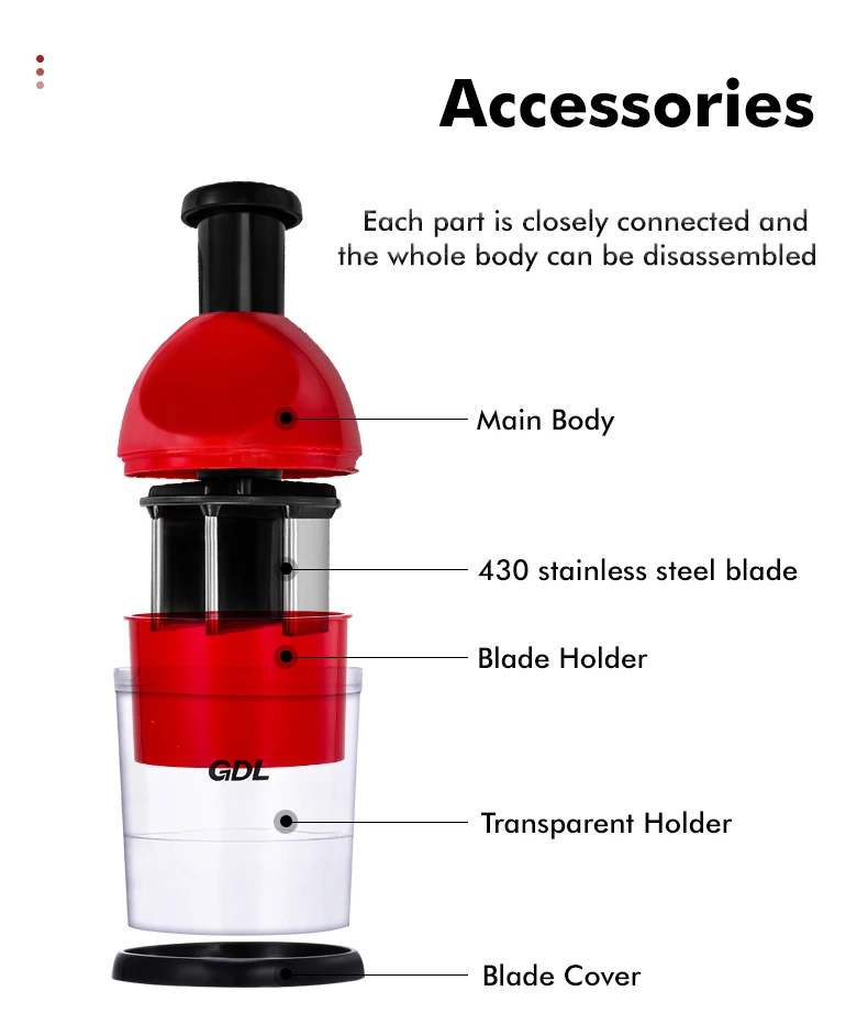 Kitchen Gadget Multifunctional Manual Food Hand Slap Chopper Garlic