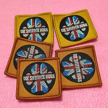 Custom Various Country Flag Design Woven Embroidery Patches For Clothing