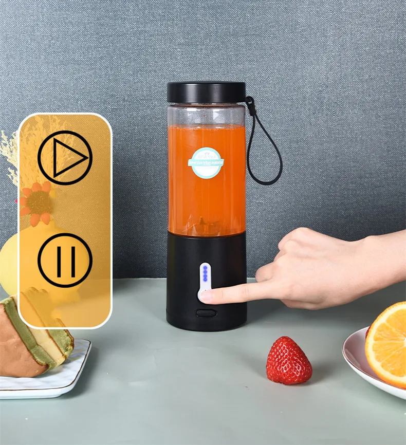 530ml Wholesale Luxury Juicer Hand Juicer Fruit Blender Portable Juicer