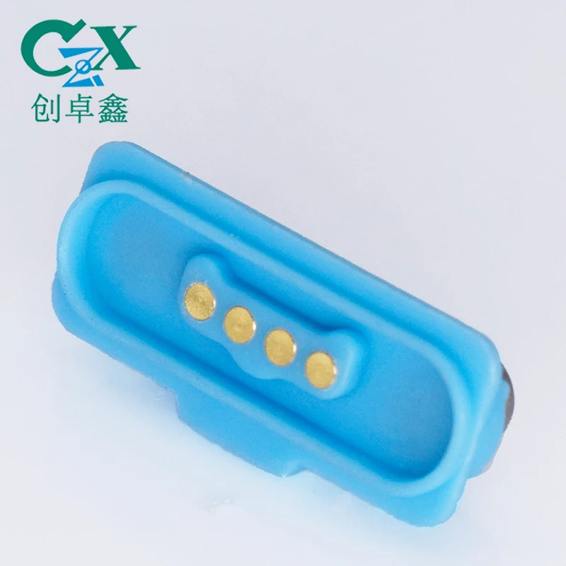 Intelligent programming block 4pin pogo pin magnetic connector