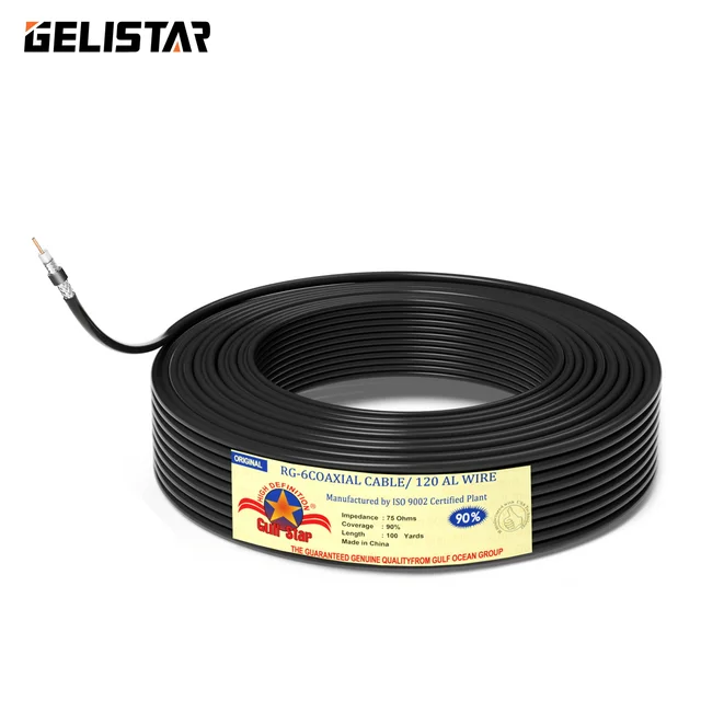 RG6 GULF STAR KABLO Coaxial Cable With Power 96 Braid Original Packaging  TV Antenna Satellite