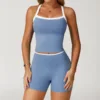 2027 vest + 9238 shorts haze blue