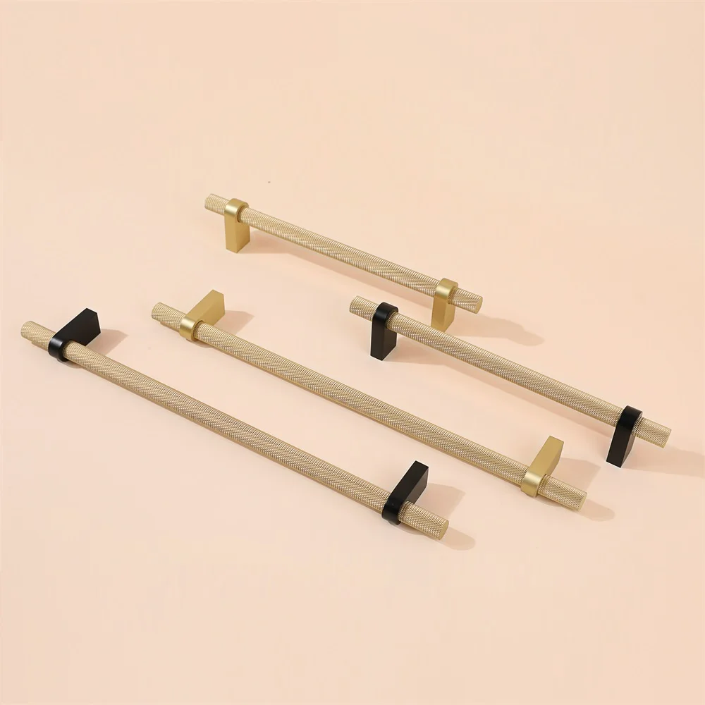 Maxery Hot Copper Knurling Handles Brass Pull Handles 7'' & 10