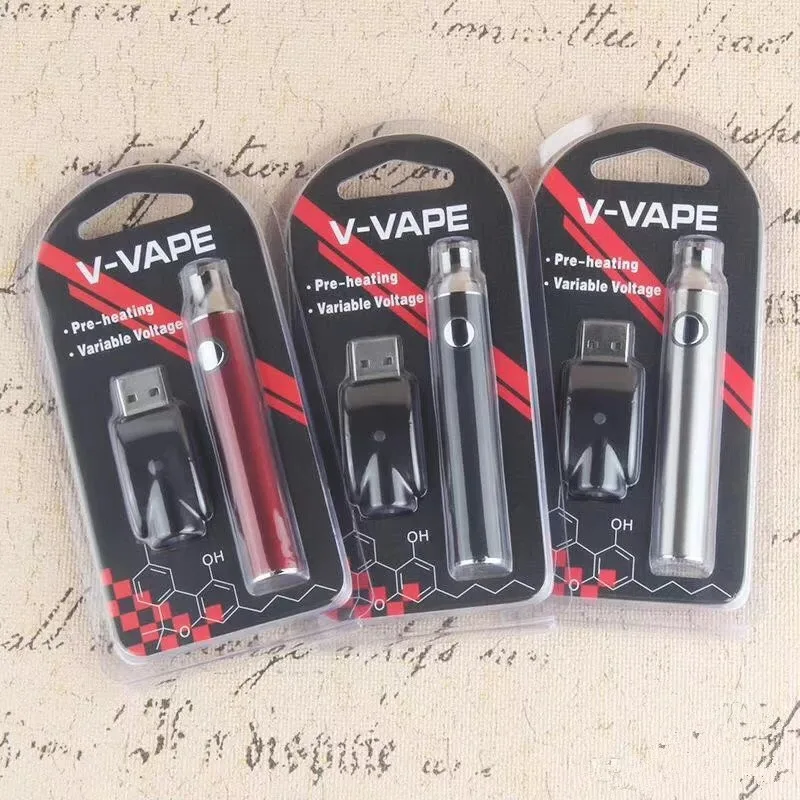 
2019 Vapeyoung блистерный стартовый комплект, регулируемое напряжение, V-VAPE 650 мАч, батарея для электронной сигареты 