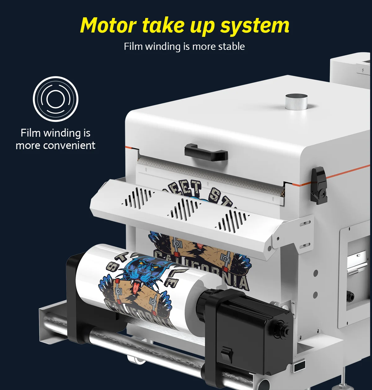 Full-Automatic DTF Printer with 720*1800 dpi Resolution and 8PASS 3.5m²/h Speed for High-Quality Direct to Film Printing