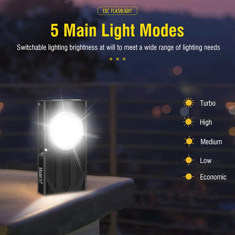 Boruit V7 High Power 1100lumens Led Rechargeable Mini Torches Uv 100m ...