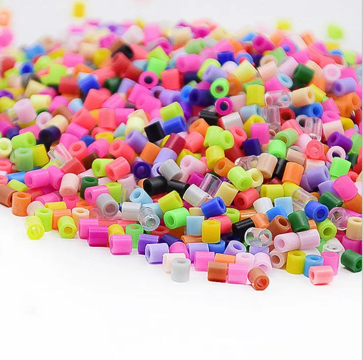 Perler Beads Kit 5mm/2.6mm Hama Bead Whole Set with Pegboard and Iron 3D  Puzzle DIY Toy Kids Creative Handmade Craft Toy Gift