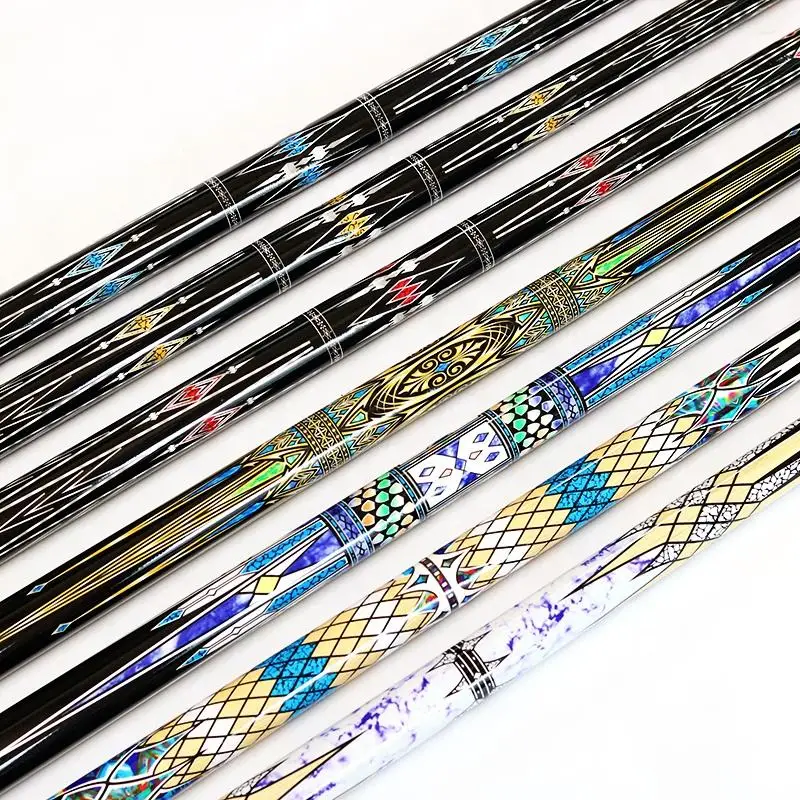 Newest Multi Color Canadian Maple Wood 1/2 Jointed 57 Inch 13mm Tip Billiard Pool Cue Stick