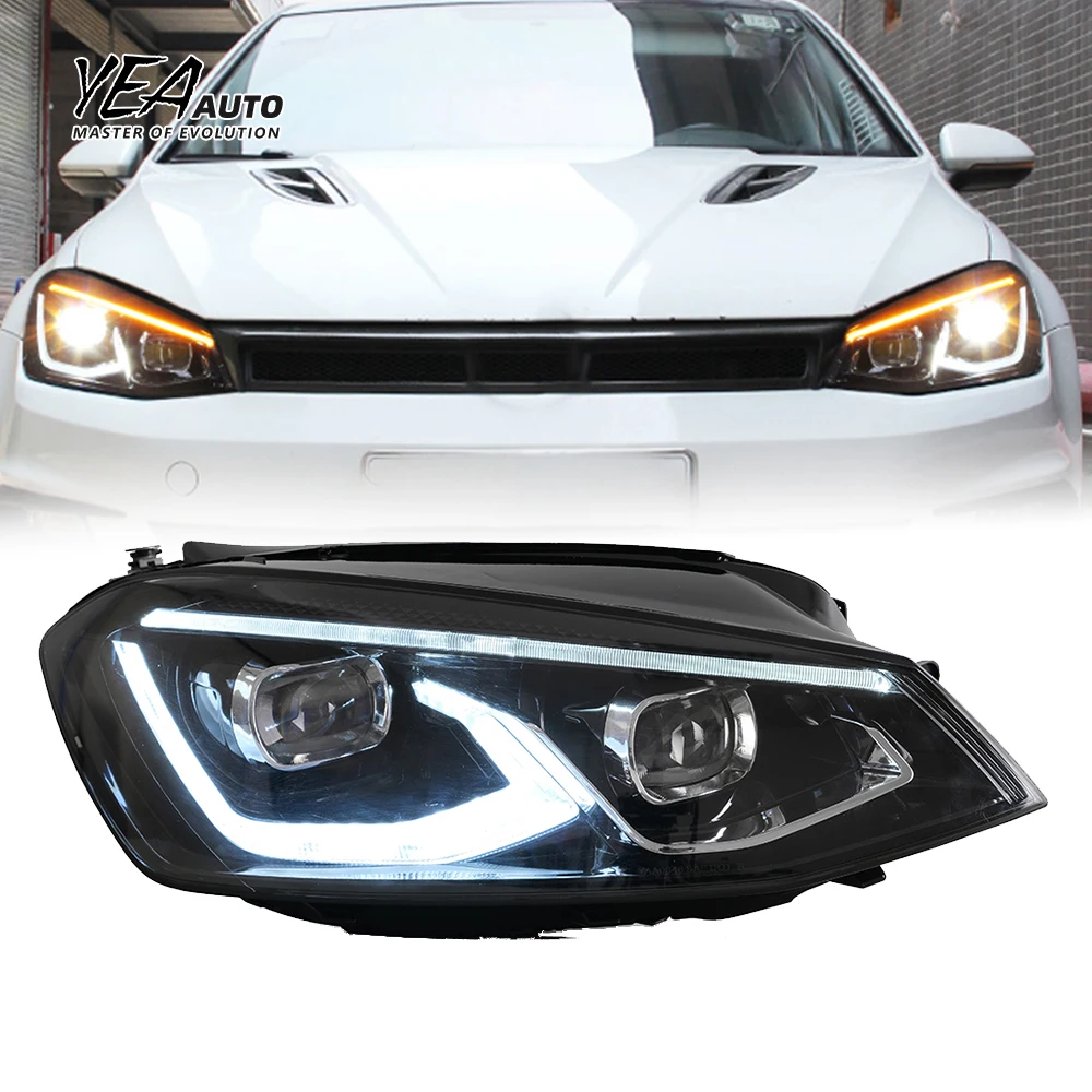 Headlight Head Light LED Headlights for Volkswagen for VW GOLF 7 GOLF7 Mk7 Head Lamp 2014-2016 Plug and Play