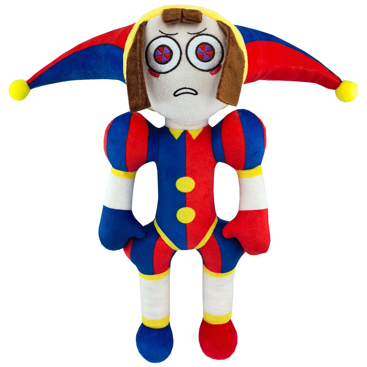 Digital Circus 25cm Plush Toy Stuffed Pomni Jester Palmny Doll PP Cotton Filled Circus Clown Stuffed Animals