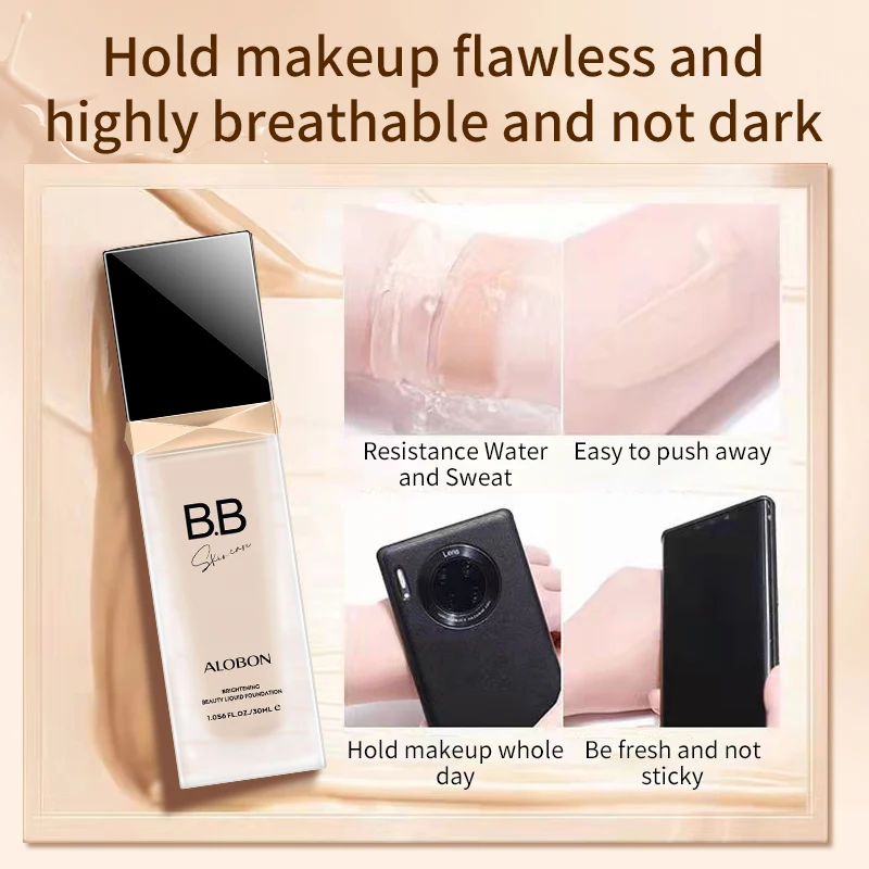 Wholesale Private Label Bulk Foundation Makeup Liquid Makeup Foundation Light Dark Glass Luxury