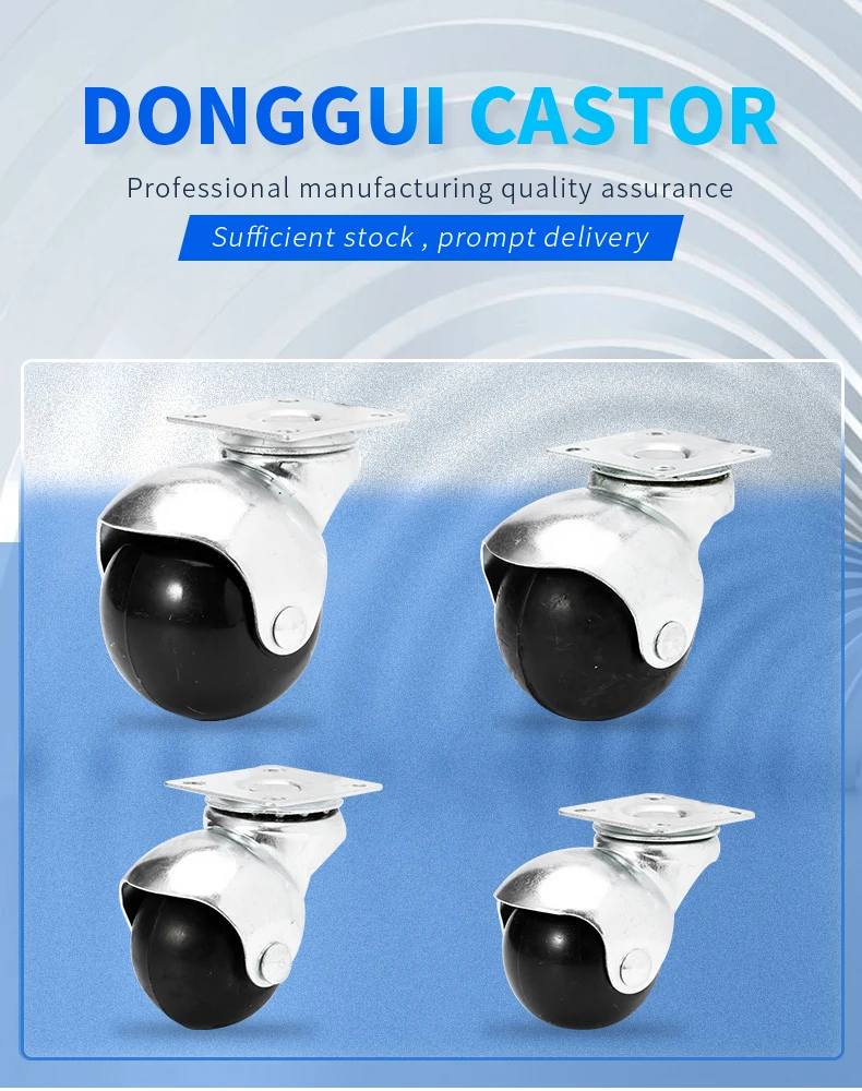 Cheap Caster 40mm Small Rollers Furnitures Rubber Ball Caster Wheels