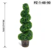 Albero topiario artificiale in bosso verde multi-palla (90 cm/2,95 piedi)