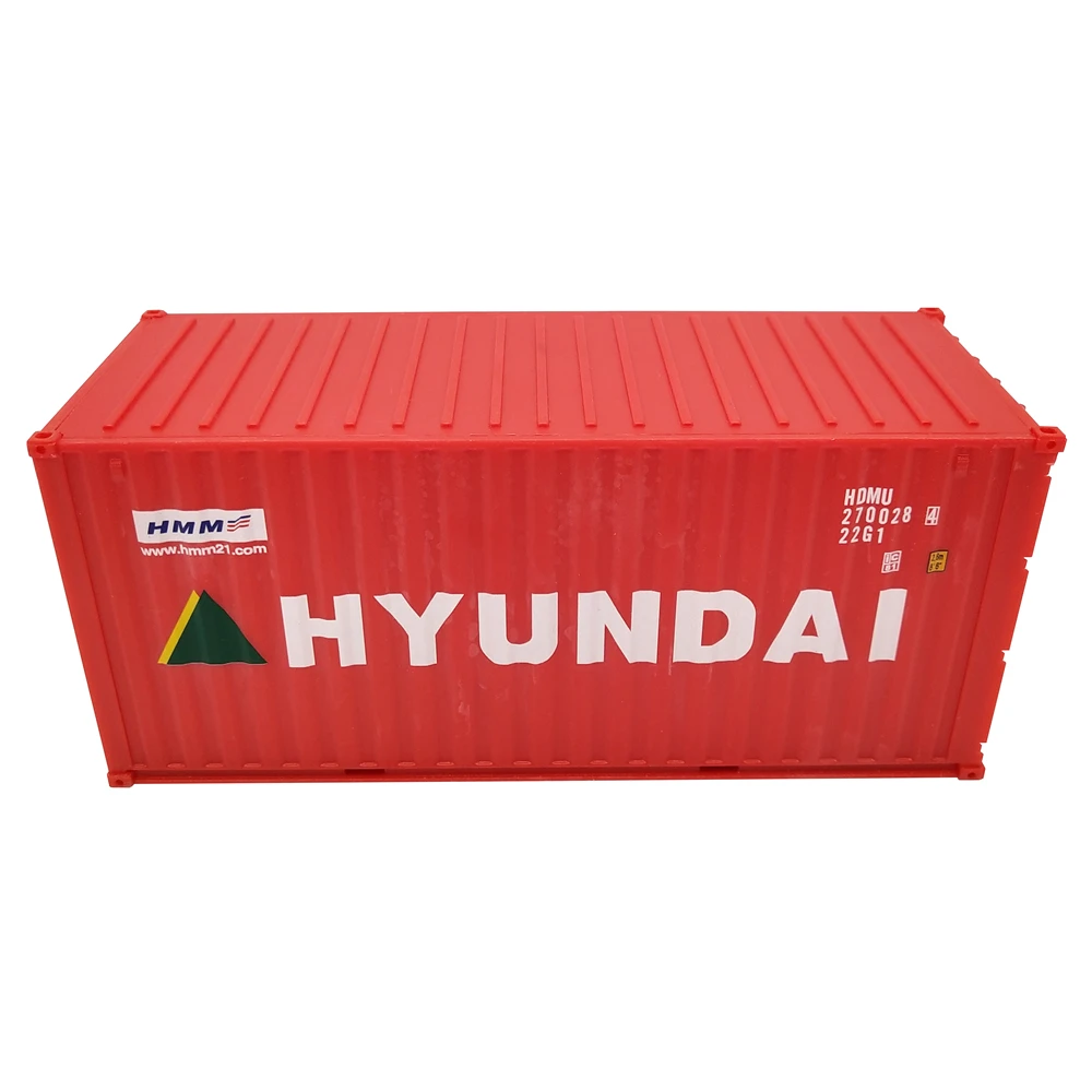 【A】17cm 1:35 HYUNDAI HMM logistics container scale model container model O.A.S ship model