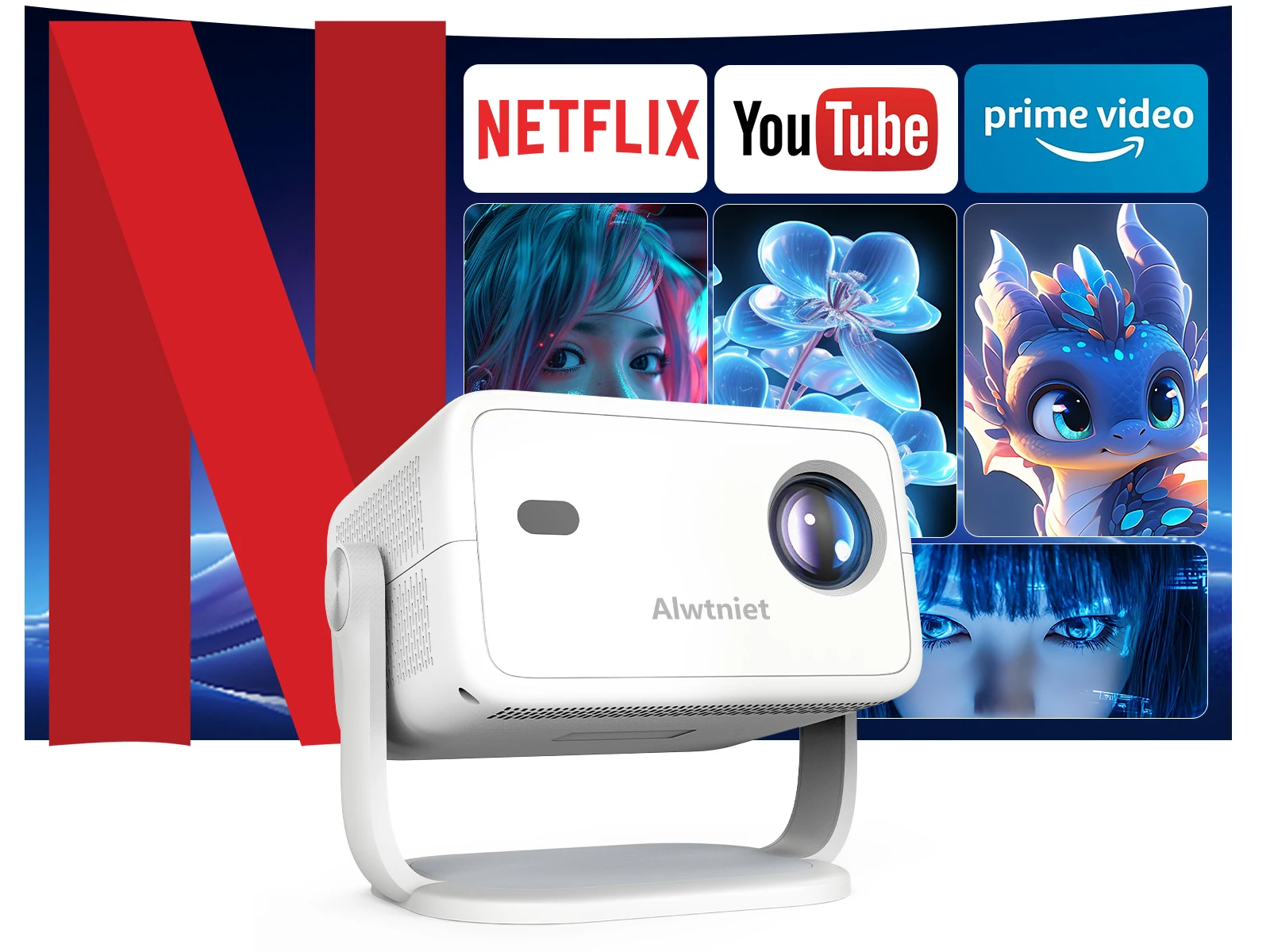 Magcubic 650 ANSI Smart Projector L018 - 1080P Mini Portable Home