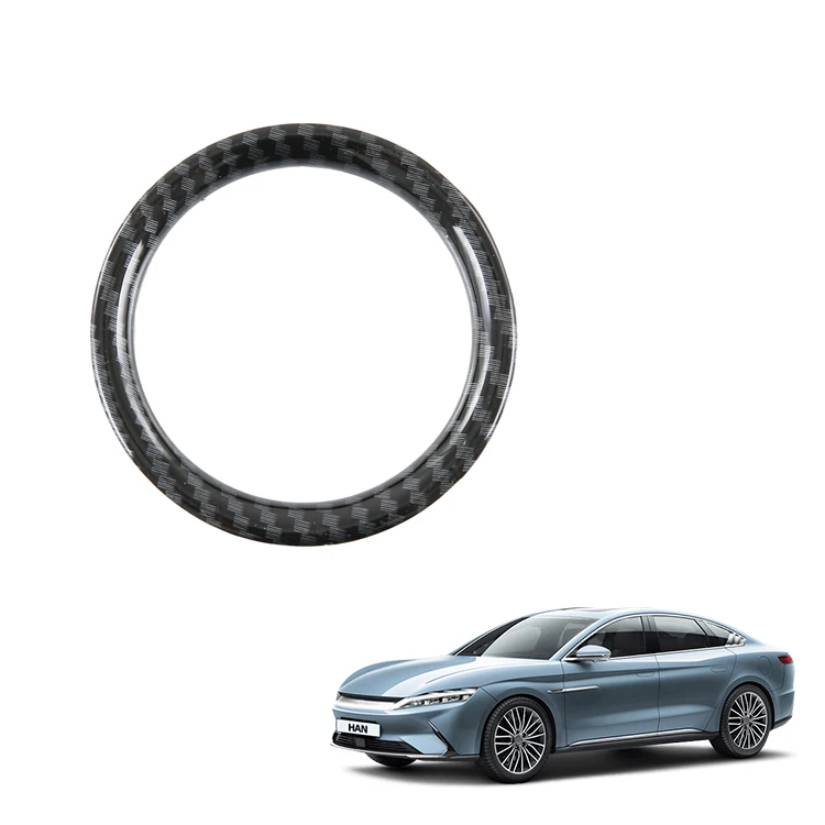 Car Steering Wheel Logo Decoration for BYD Han Accessories ABS Steering Wheel Decoration Sticker Interior Accessory