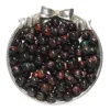 Resin cat's eye beads - red and green