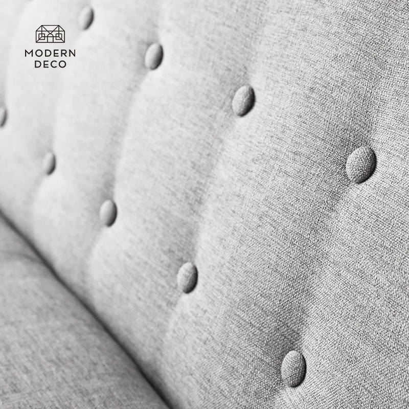 Living Spaces Home Furniture Siva Japandi Stil Sofi Kauč