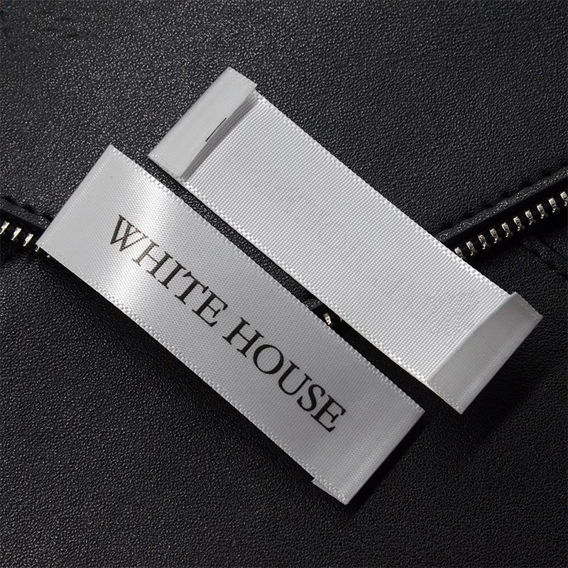 Factory Custom Printed Logo Stain Ribbon Wash Care  Clothing Labels Garment Woven Label for Shirt