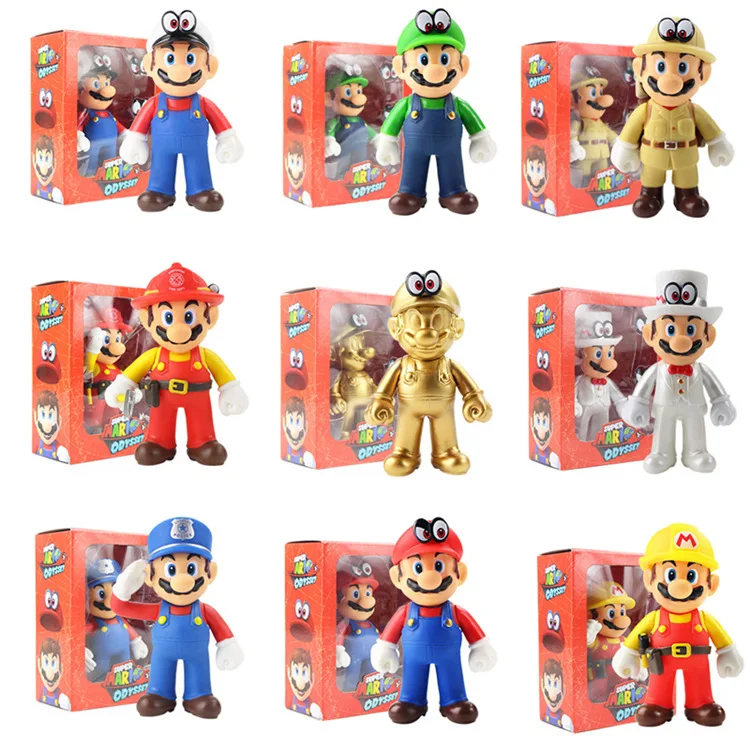 スーパーマリオ マリオ フィギュア　PVC製品 ガレージキット Amazon.co.jp: スーパーマリオとルイージ アクションフィギュア