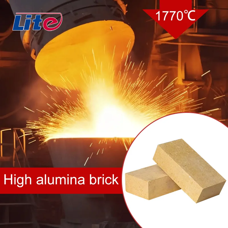 2500 Degree High Temperature Fire Resistant High Alumina Material Kiln Furnace Aluminum Silicate Bricks