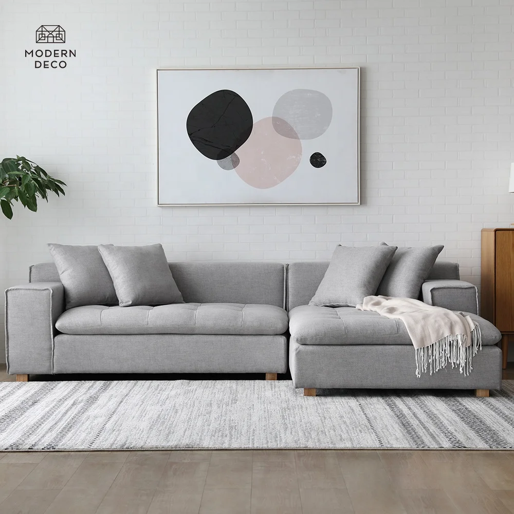 Xác minh Nhà sản xuất Tùy chỉnh Ghế Sofa Phòng khách En l Căn phòng Lớn Rộng Dài Ghế Sofa Bộ