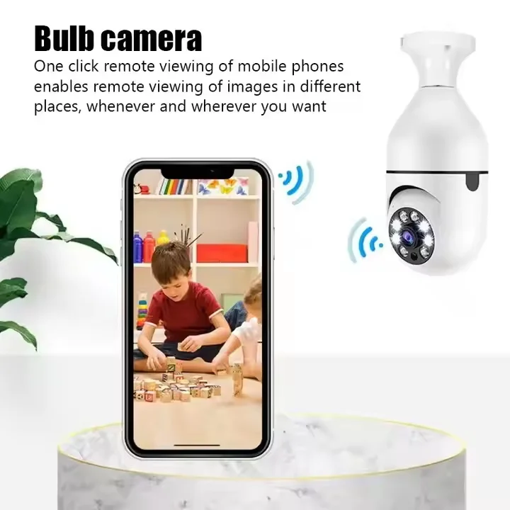 Wholesale Factory Price Wireless WIFI Light Bulb Security Camera 360 With HD Night Vision Camera E27