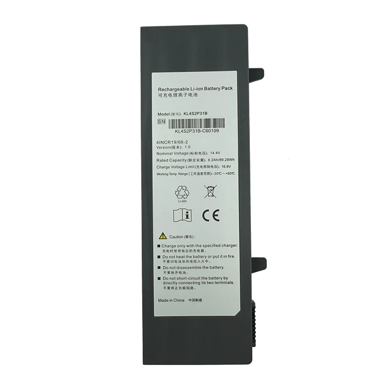 14.4V 6200mAh KL4S2P31B 41CR18/65-2 Medical Battery for SonoScape E2 E3 E1 Exp X1 X3 X5 Ultrasound System