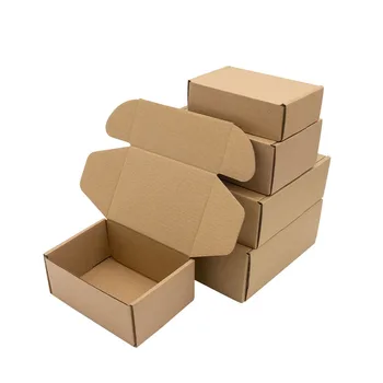 Wholesale Foldable Corrugated Board Box Three-Layer Hard Aircraft Sponge Liner for E-Commerce Express Clothing Postage Packaging