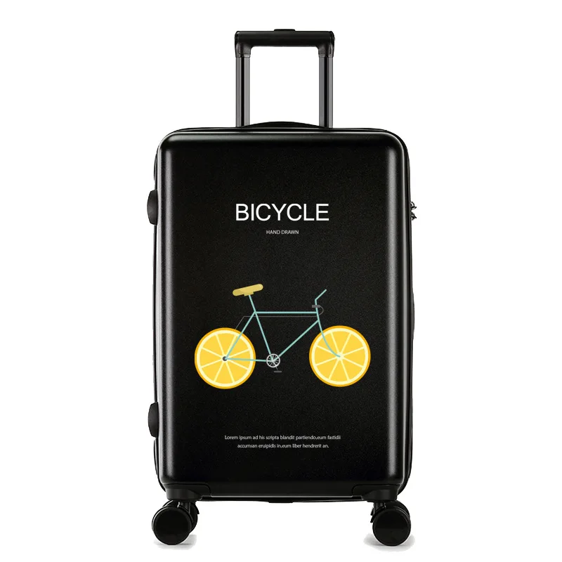 Diy uv printed trolley cartoon cabin travel luggage