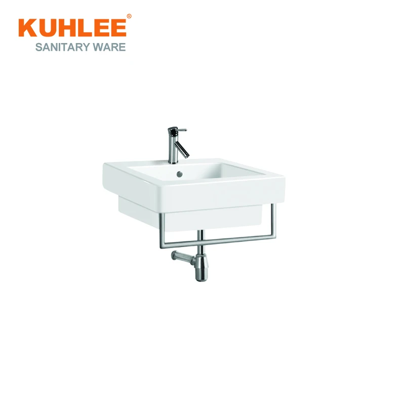 Wall Hung Sanitary Ware Bathroom Suites  P-Trap 150mm Wall Hung Toilet With Sinks Sets